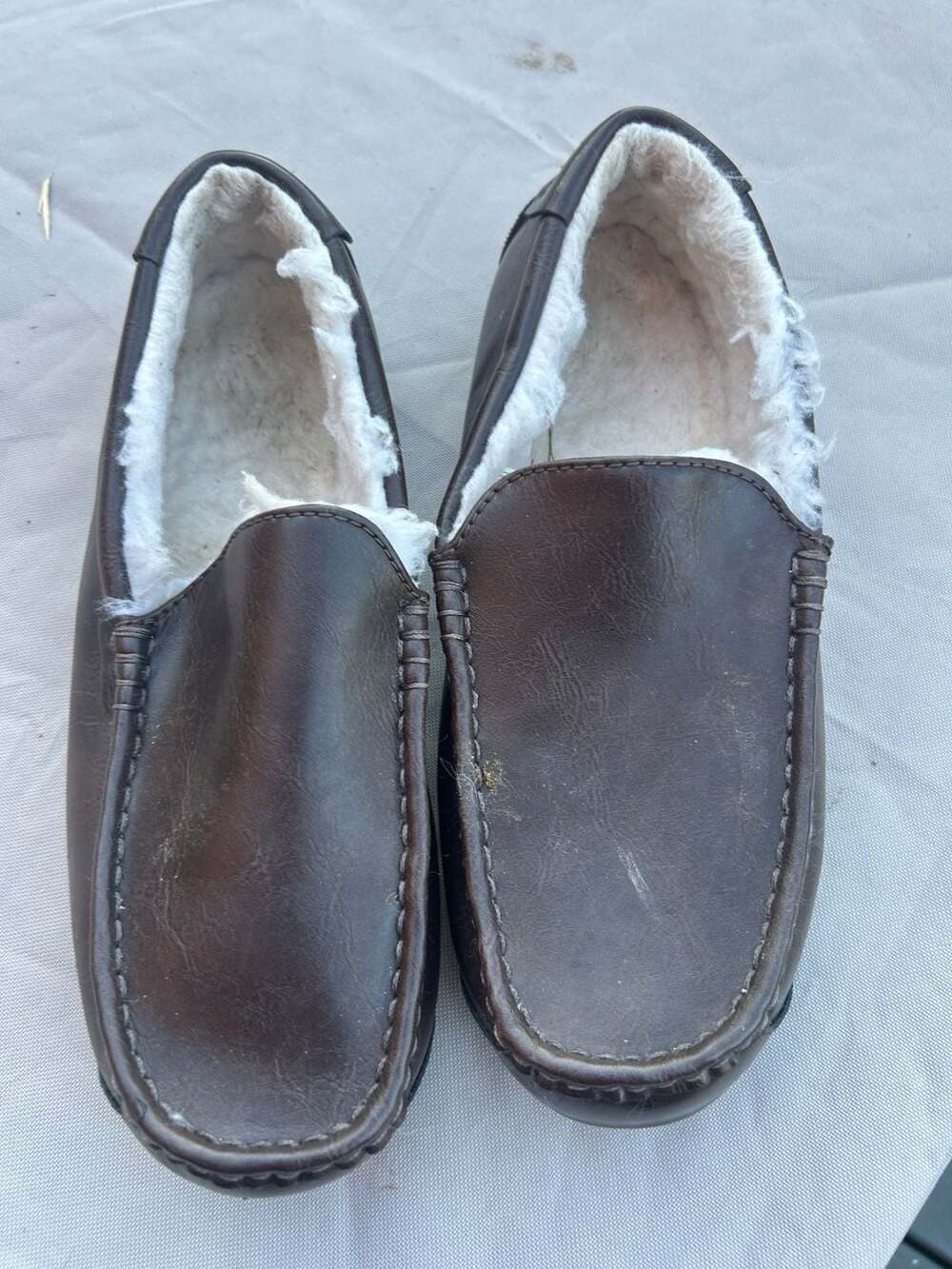 Koolaburra by UGG Tipton Slippers Size 10 Brown Faux Shearling